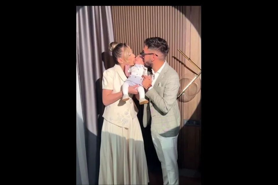 Claudia Puican și Armin Nicoară și-au botezat băiețelu