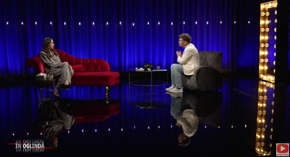 Iustina Luchian, &icirc;n lacrimi, &icirc;n cadrul emisiunii &bdquo;&Icirc;n Oglindă&rdquo;.