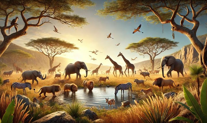 animale, test, salbaticie