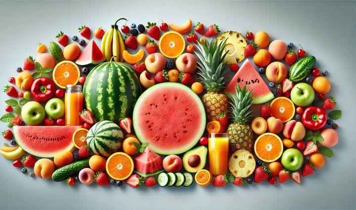 fructe, apa, hidratare