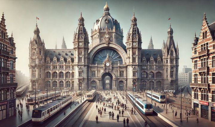 gara, belgia, frumusete