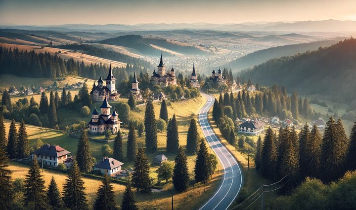 romania, traseu, drumul manastirilor