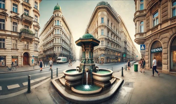 viena, apa potabila, fantani
