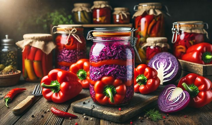 gogosari umpluti, varza rosie, muraturi