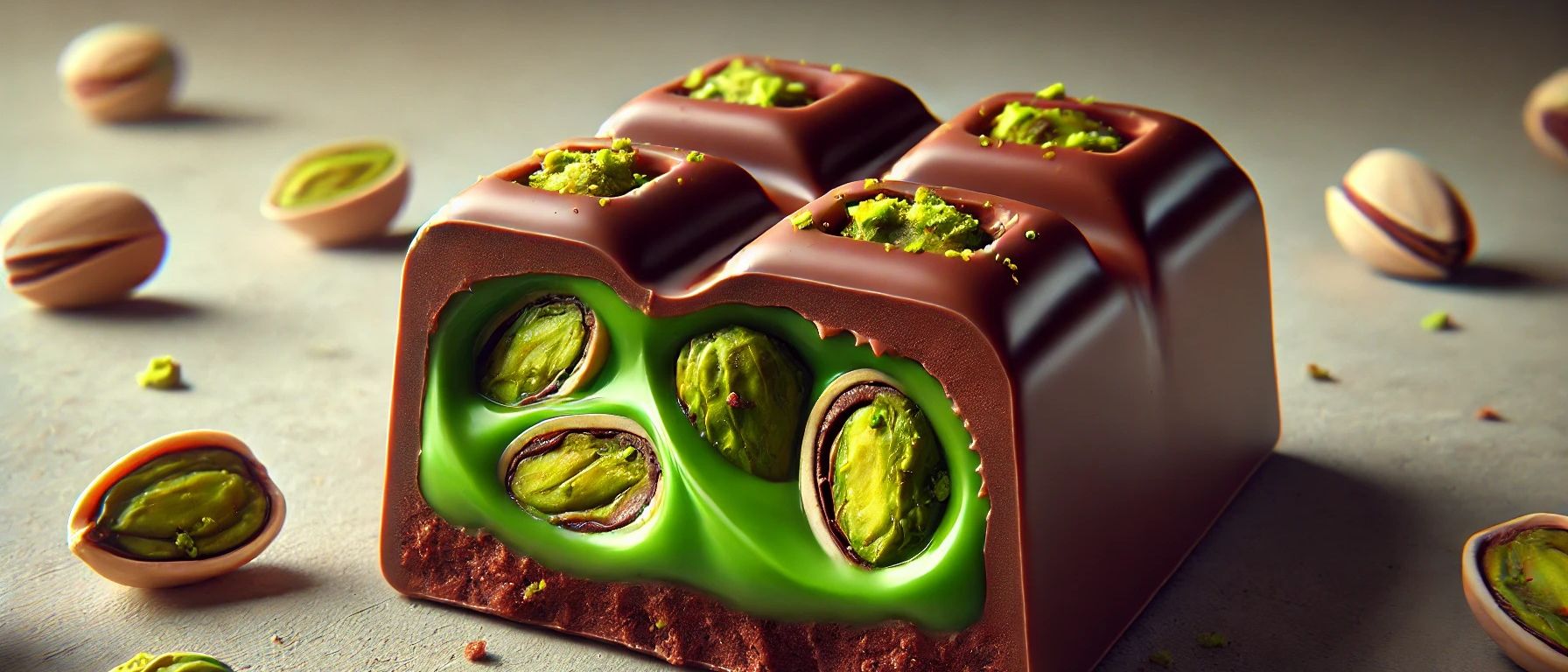 ciocolata Dubai cu fistic si cataif