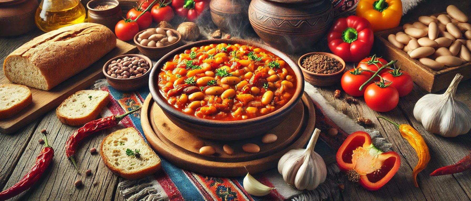 zacusca, fasole, reteta