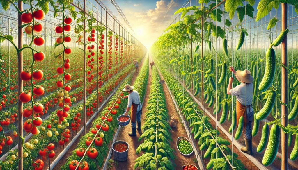 rosii, castraveti, drojdie