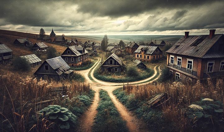 sat, sat abandonat, romania