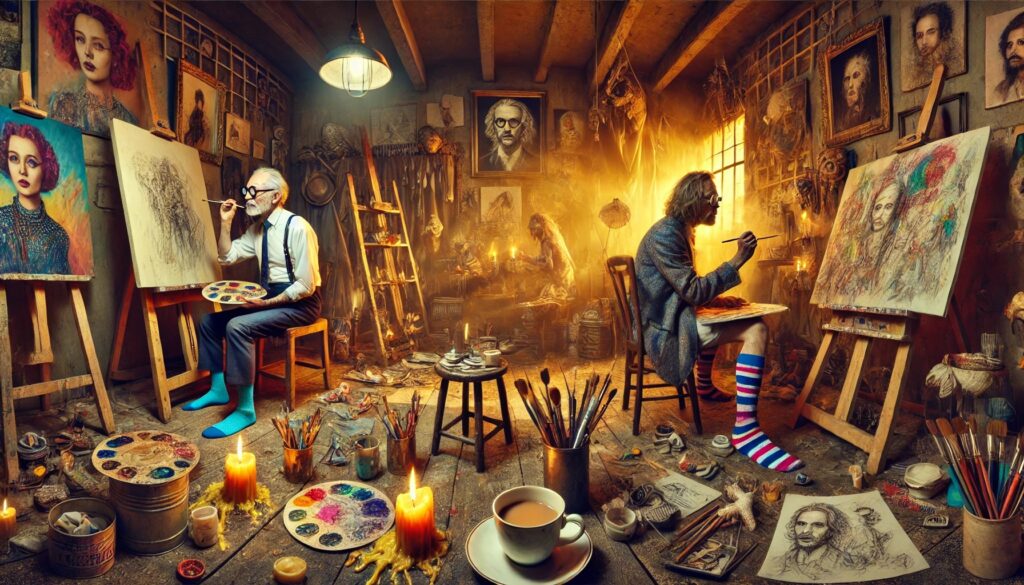 ciudatenii, artisti, obiceiuri