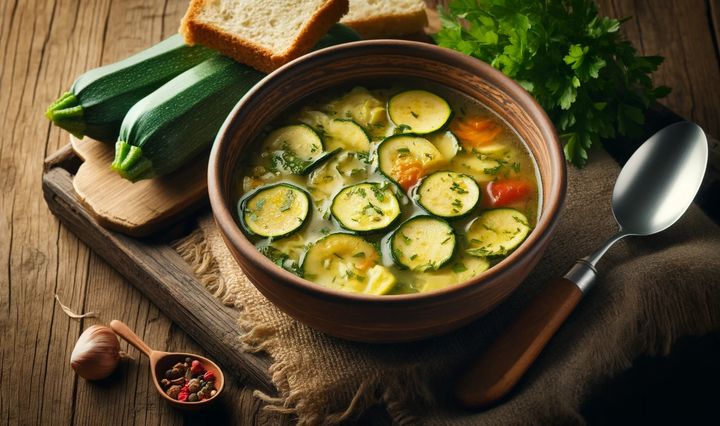 ciorba, dovlecei, reteta