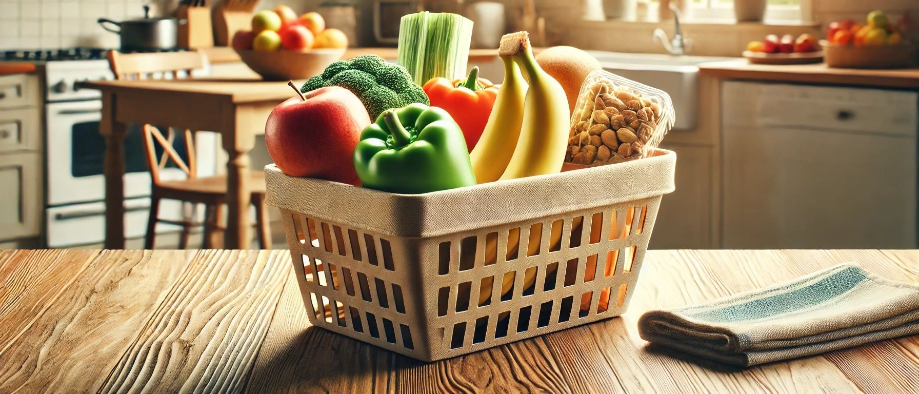 Coș cu produse de post