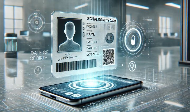 Cartea de identitate pe telefon.