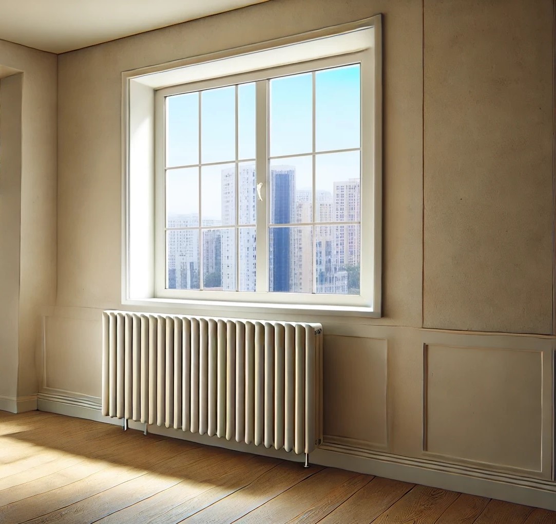 Calorifer fără repartitor de căldură.