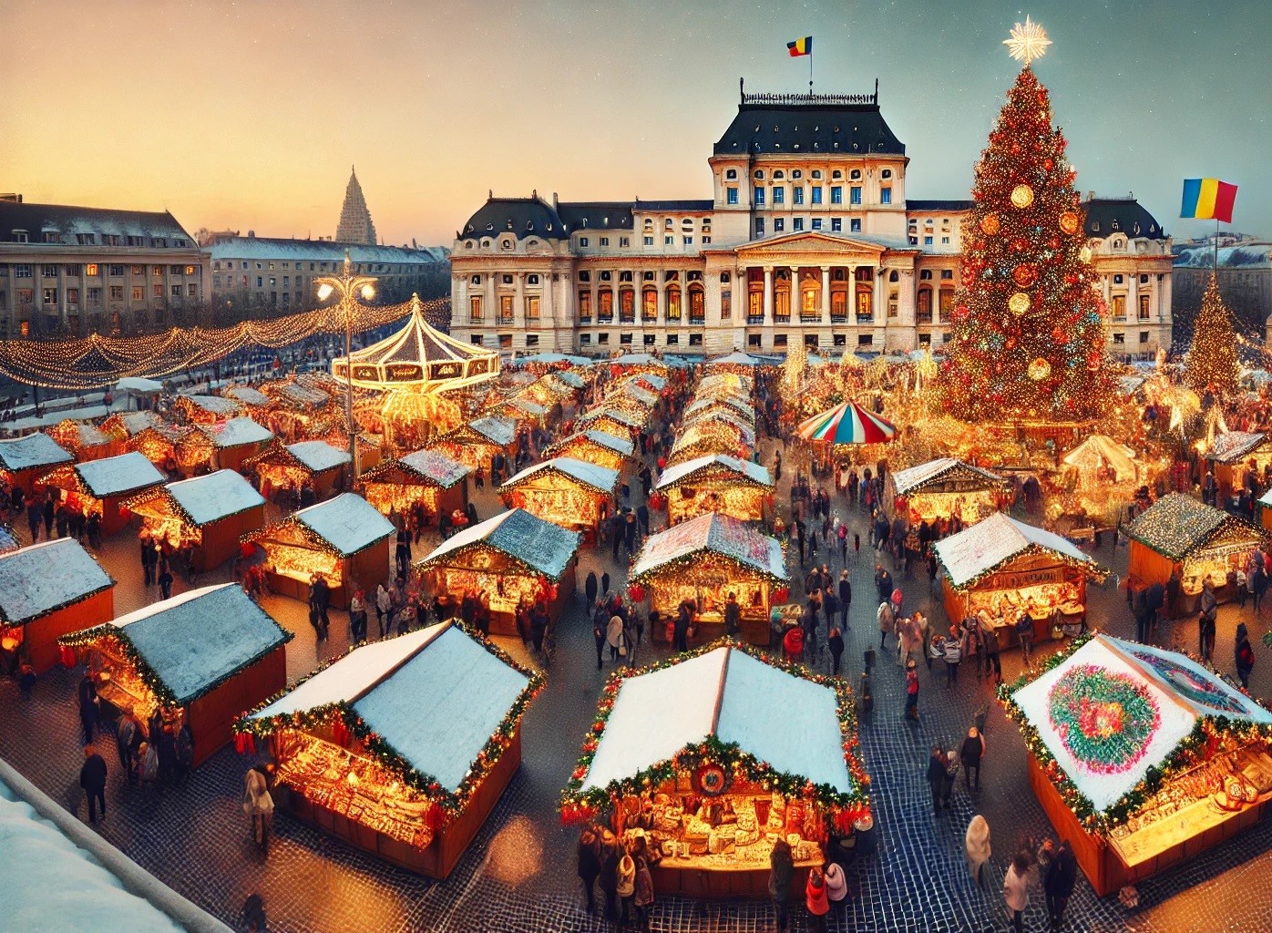 Târgul de Crăciun din Piața Constituției