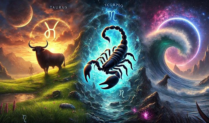 capricorn, scorpion, taur