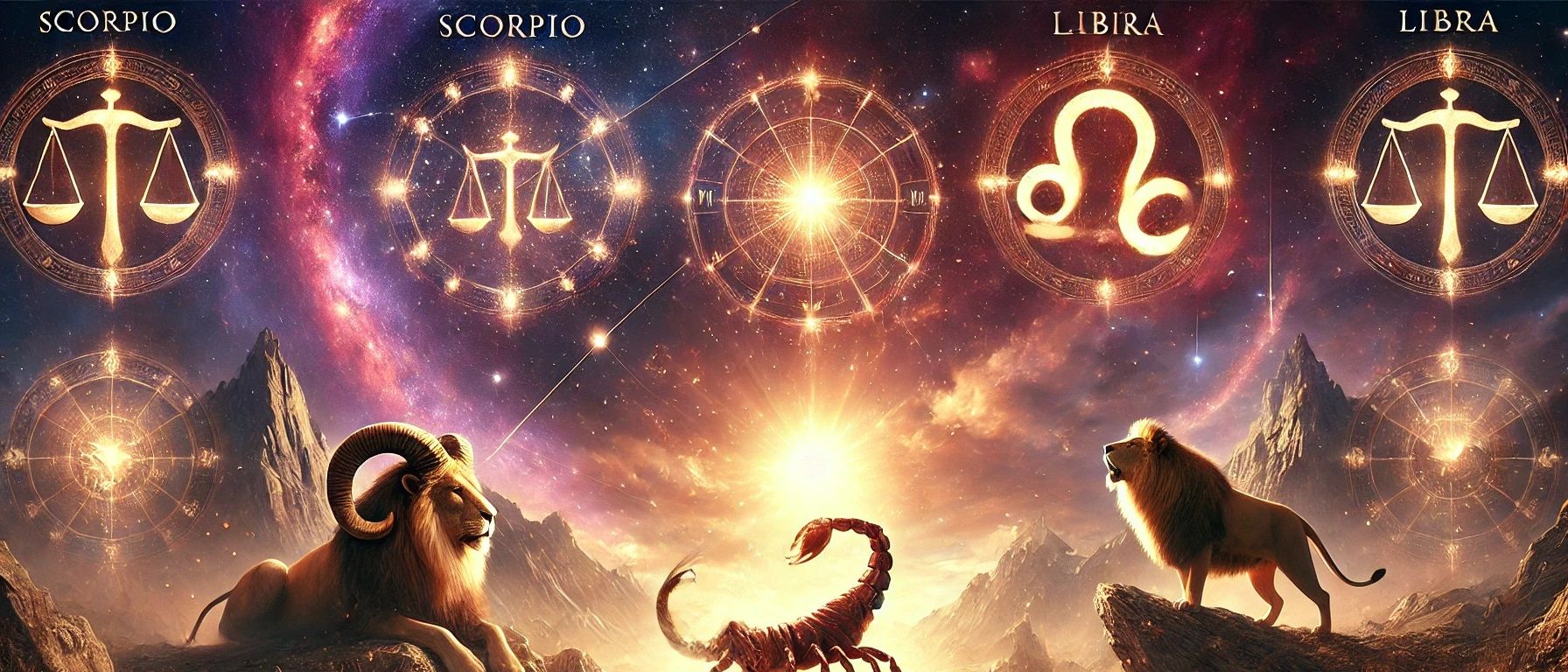 scorpion, capricorn, leu, balanta