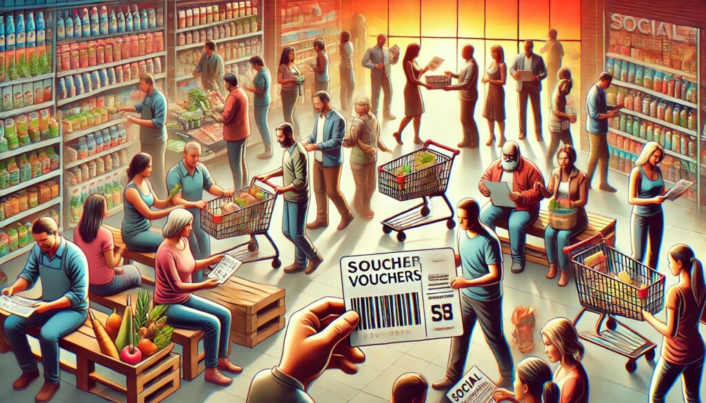 vouchere, alimente, social