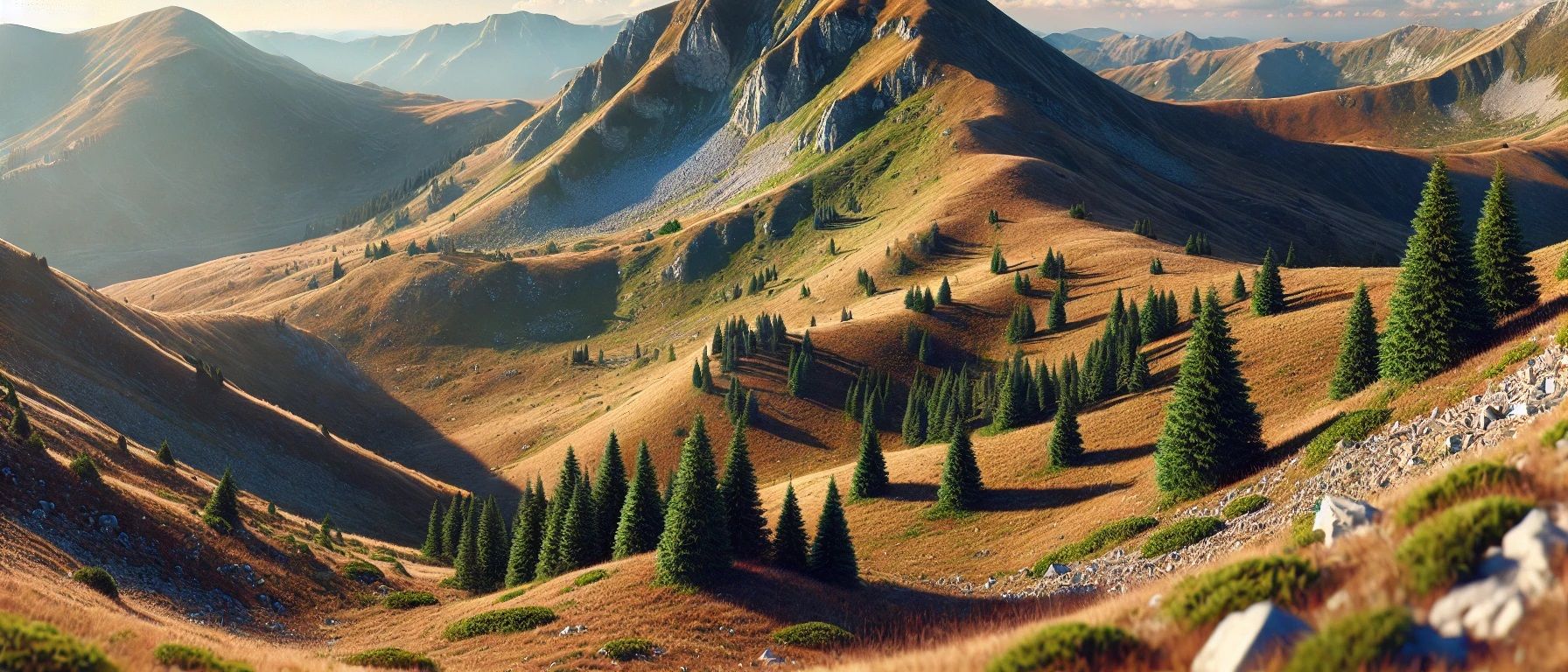 Tabără militară veche în munți