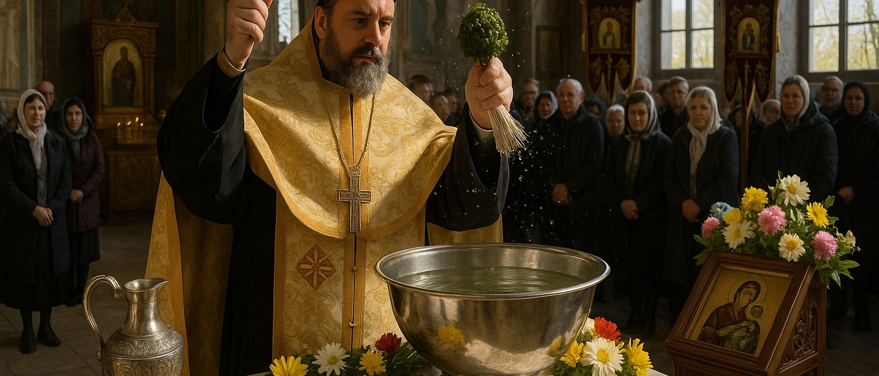 Apă sfințită de Izvorul Tămăduirii