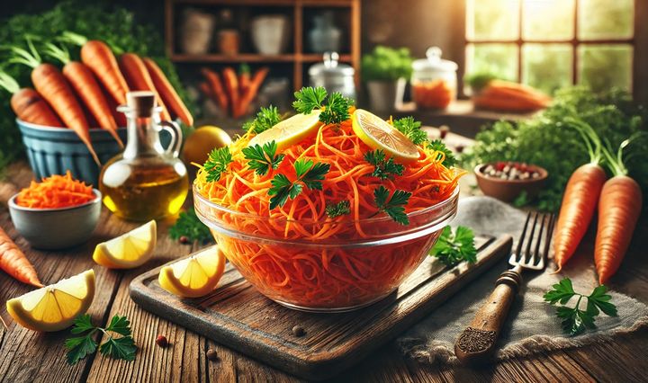 salata, morcovi, reteta