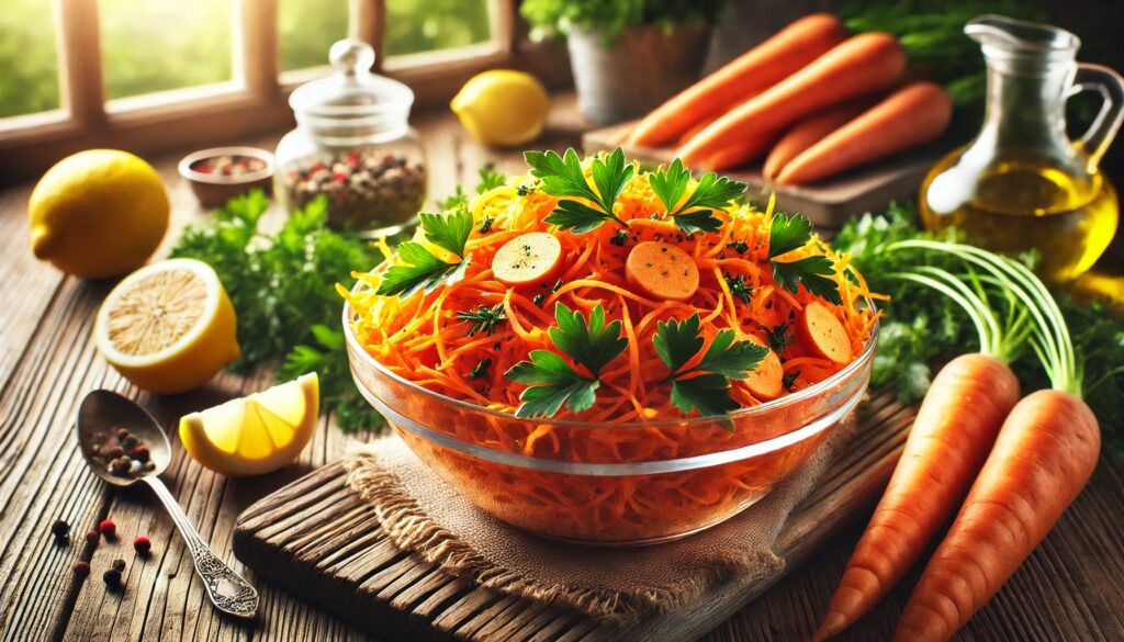 salata, morcovi, reteta