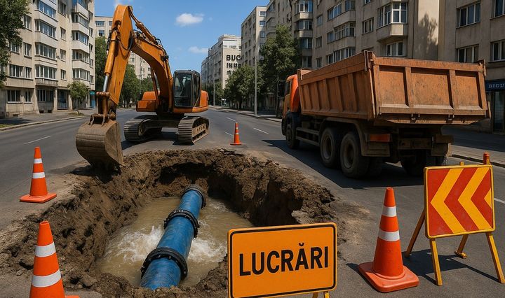 Lucrări la rețeaua de termoficare