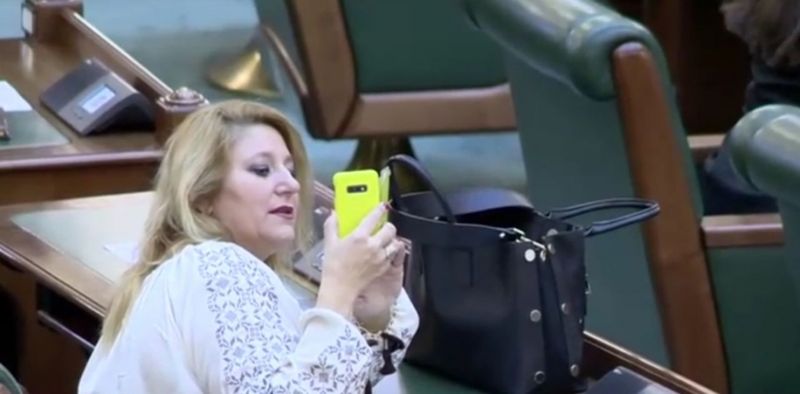 Diana Șoșoacă fără mască 