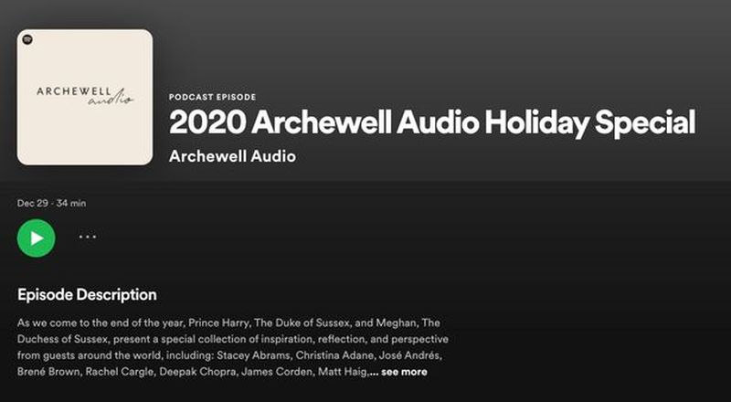 Prințul Harry și Meghan Markle podcast