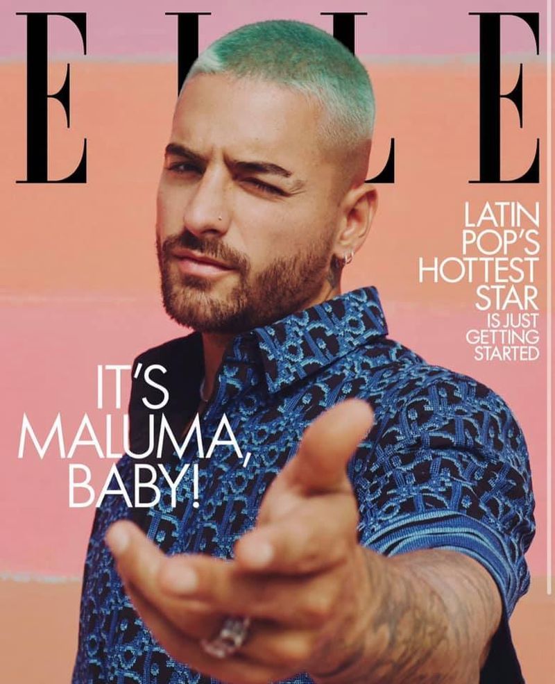 Maluma pe coperta revistei Elle