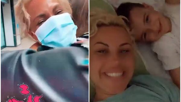 Amna s-a revăzut cu David! Primele imagini cu artista și fiul ei