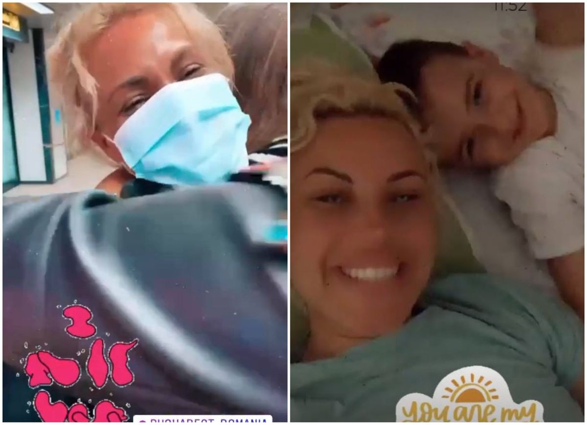 Amna și fiul ei, David, s-au revăzut