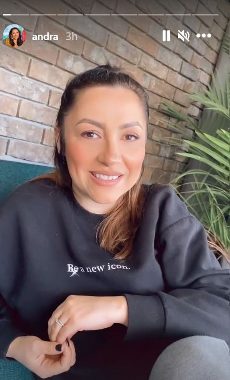 Andra, primele declarații din izolare