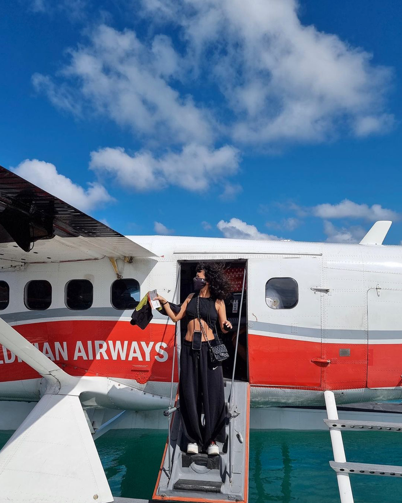 INNA, din vacanță, pe platoul de filmare din Dubai