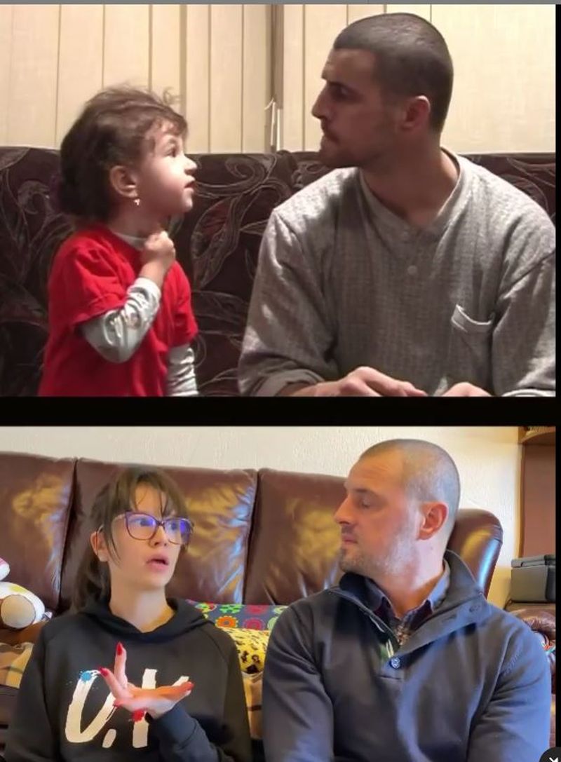 Cleopatra Stratan a reprodus un moment din copilărie alături de tatăl ei