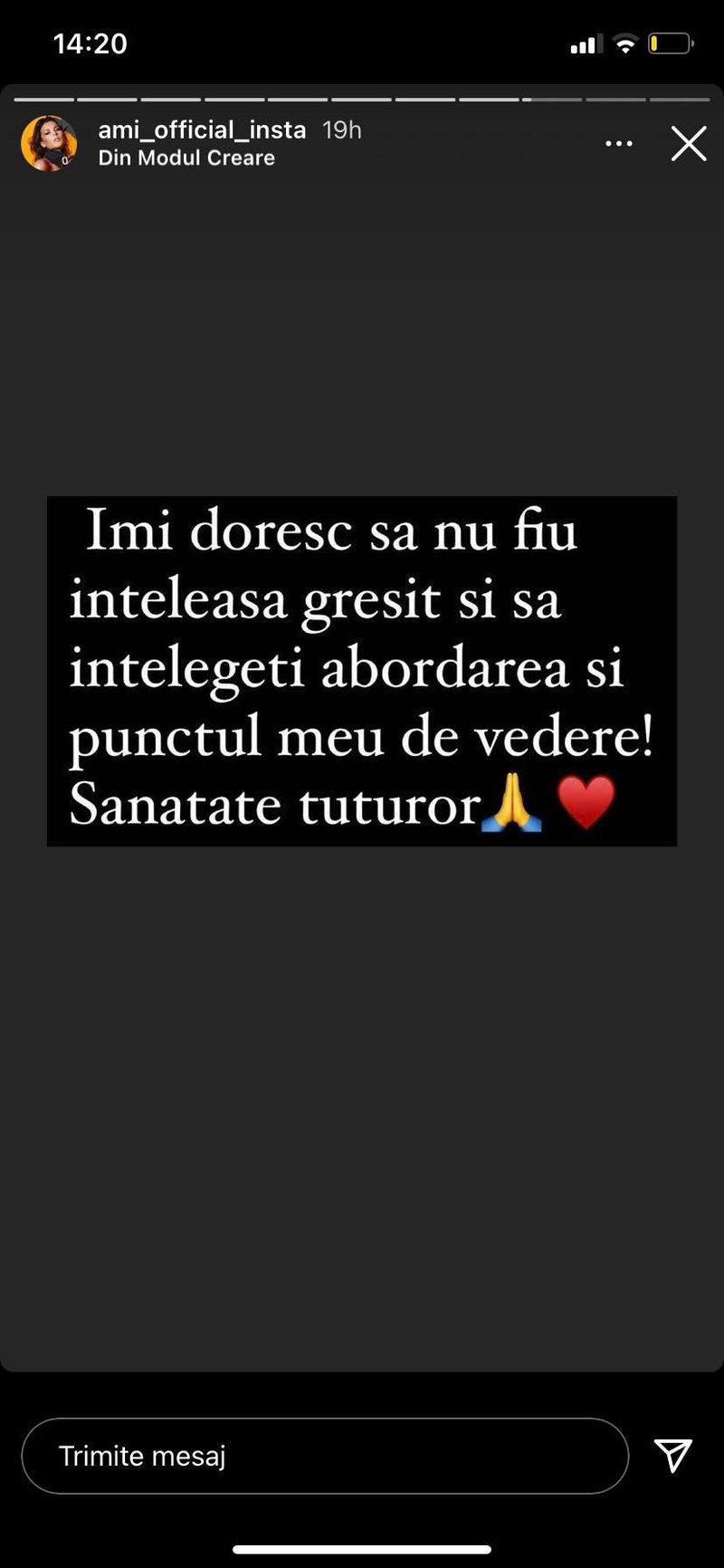 AMI a avut coronavirus! 