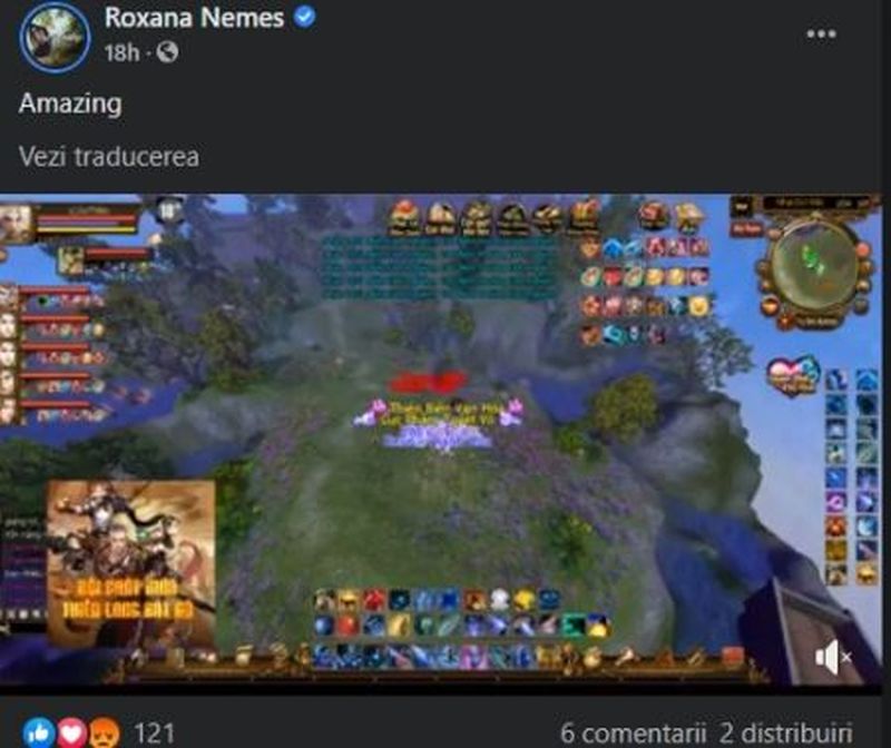 Contul de Facebook al Roxanei Nemeș a fost spart