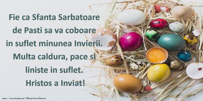 Cele mai frumoase mesaje și felicitări în imagini de Paște ”Hristos a Înviat!”