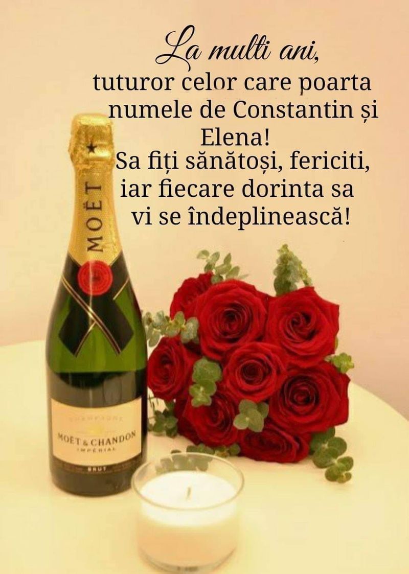 Mesaje, felicitări și urări de la mulți ani de Sfinții Constantin și Elena. FOTO