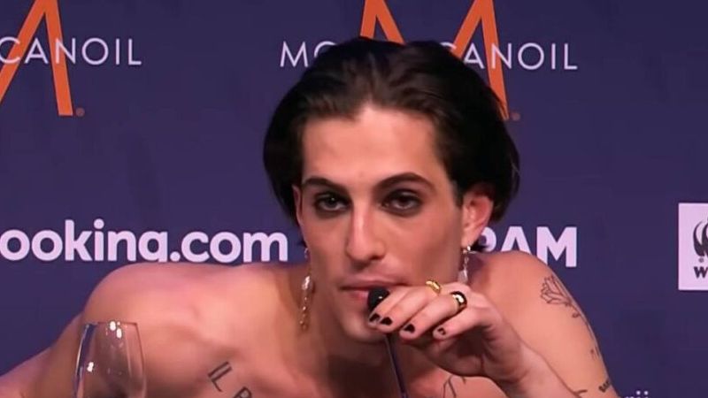  Damiano, solistul trupei Maneskin, acuzat că a consumat substanțe interzise la Eurovision 2021