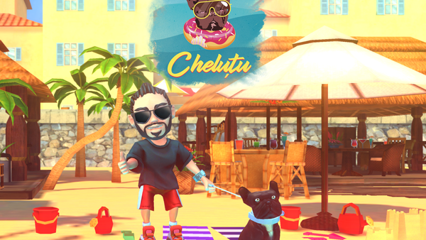 Asta le întrece pe toate! Dorian Popa și câinele lui, Cheluțu, protagoniștii unui joc video