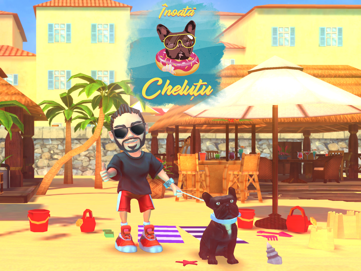 Dorian Popa și câinele lui, Cheluțu, protagoniștii unui joc video