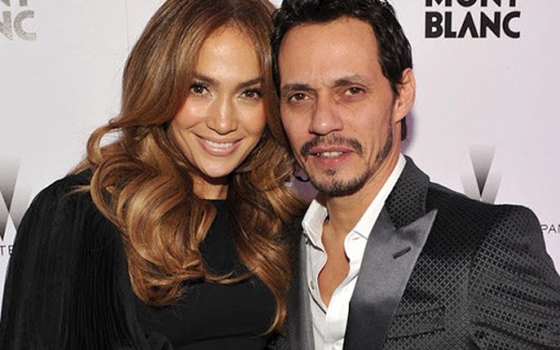 Jennifer Lopez, surprinsă în compania fostului soț, Marc Anthony