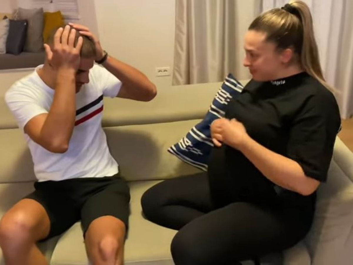 S-a lăsat cu lacrimi de fericire! Culiță și-a revăzut, în sfârșit iubita: „Vai, cât de mare e burta”