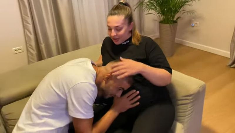 S-a lăsat cu lacrimi de fericire! Culiță și-a revăzut, în sfârșit iubita: „Vai, cât de mare e burta”