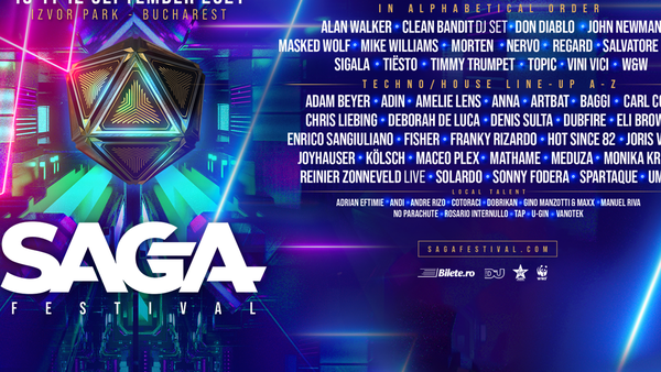 SAGA Festival prezintă, în exclusivitate anul acesta, în România:  Tiësto, Don Diablo, Alan Walker și Salvatore Ganacci 