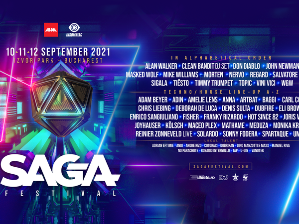 SAGA Festival prezintă, &icirc;n exclusivitate anul acesta, &icirc;n Rom&acirc;nia:  Ti&euml;sto, Don Diablo, Alan Walker și Salvatore Ganacci 