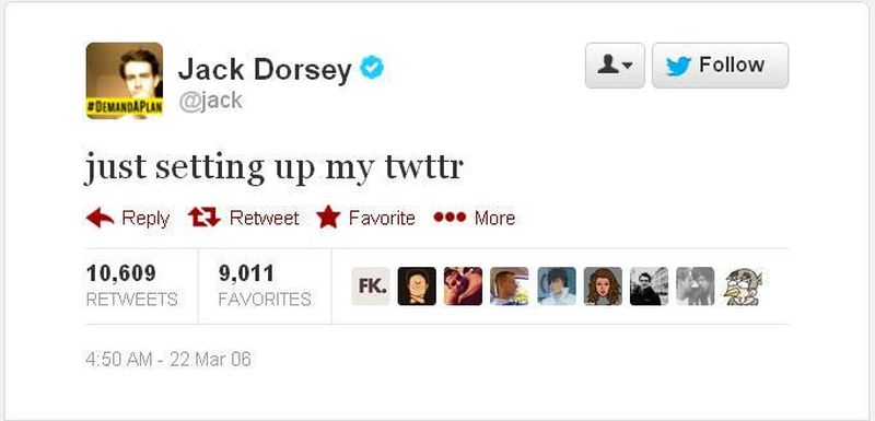 Primul mesaj de pe platforma Twitter a fost vândut pentru aproape trei milioane de dolari la licitații