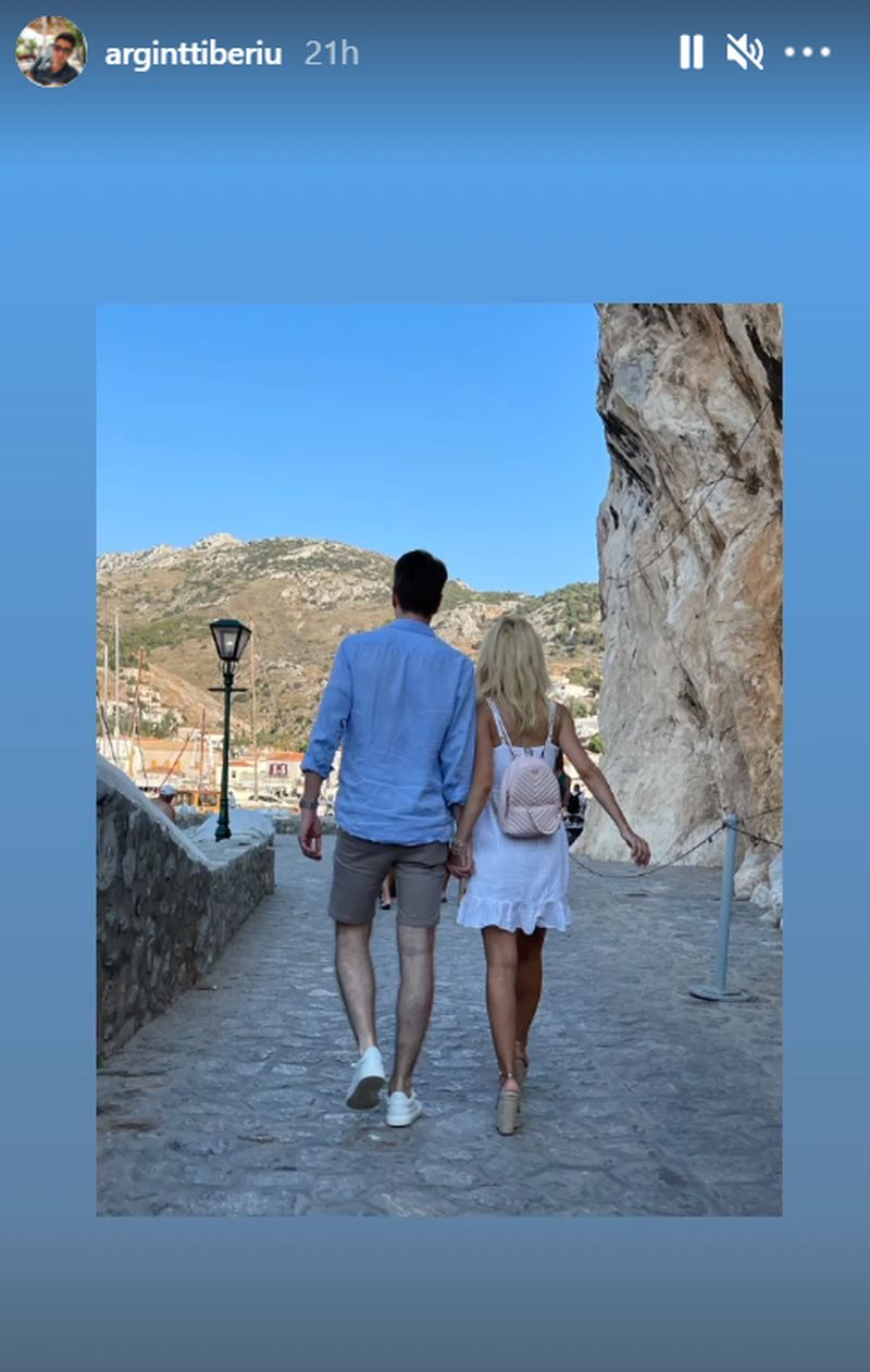 Andreea Bălan, prima fotografie alături de Tiberiu Argint! Cei doi sunt în vacanță în Grecia