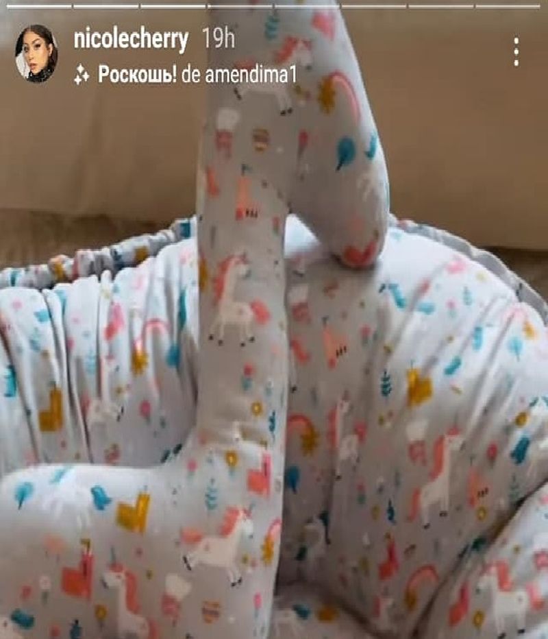 Nicole Cherry, primul cadou primit pentru fetița ei