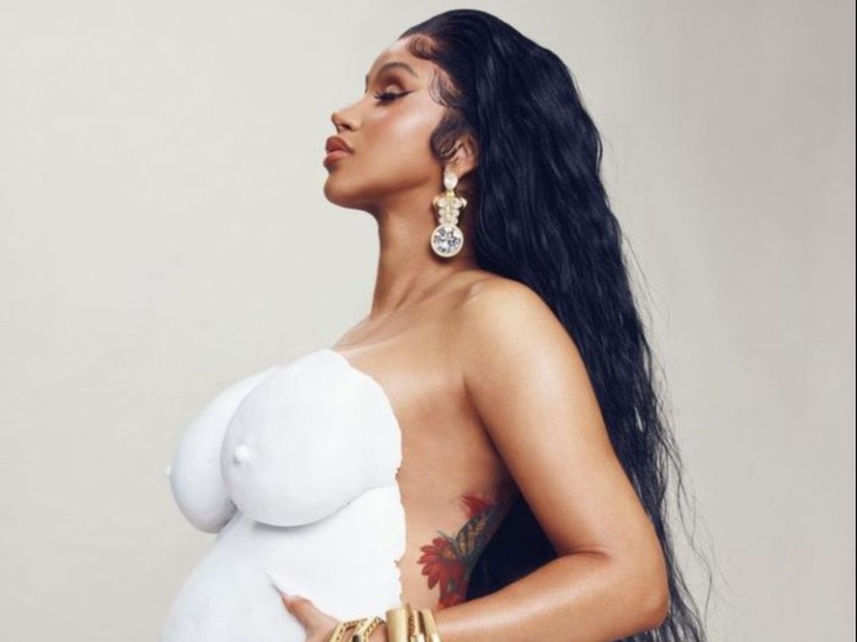 Cardi B, imagini adorabile cu burtica de gravidă și cu fiica sa Kulture: „Sunt sigură că se vor iubi”